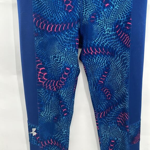 Under Armour Women's Blue & Pink Active Leggings Size Small (see measurements) - Picture 3 of 9